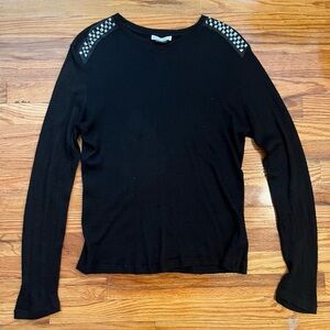 Versace Collection Embellished Studded Mohair Sweater